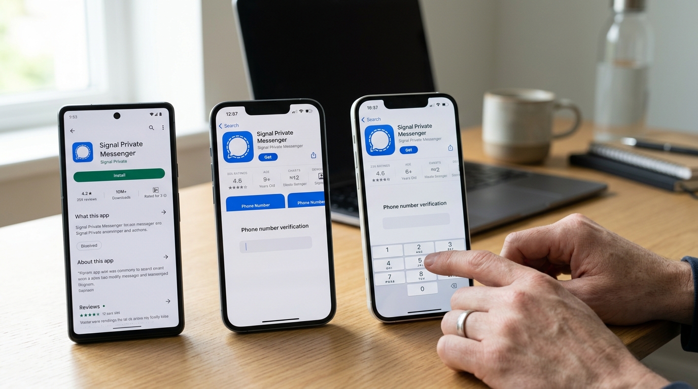 Signal 应用下载 Android 与 iOS 安装步骤对比